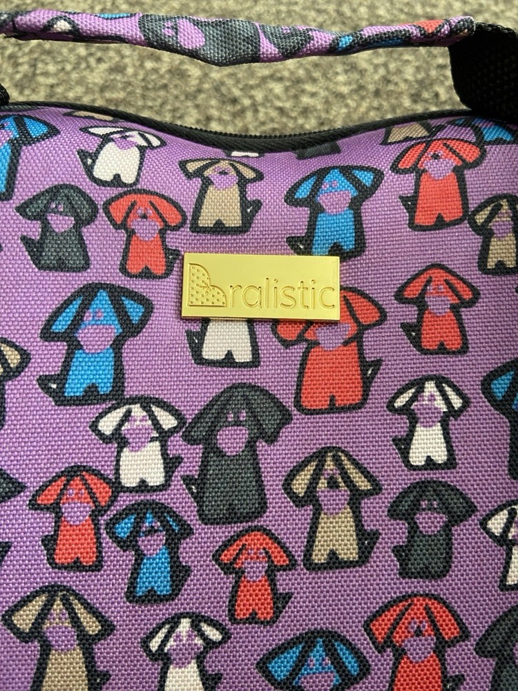 Bra Storage Case Dog Print Zipper Handle