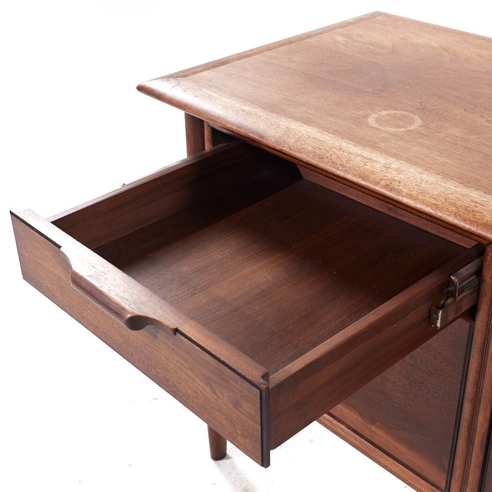 Alma Castilian Mid Century Walnut Credenza