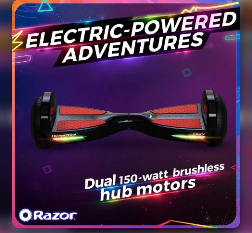 Razor Hovertrax Lux - Black/Red