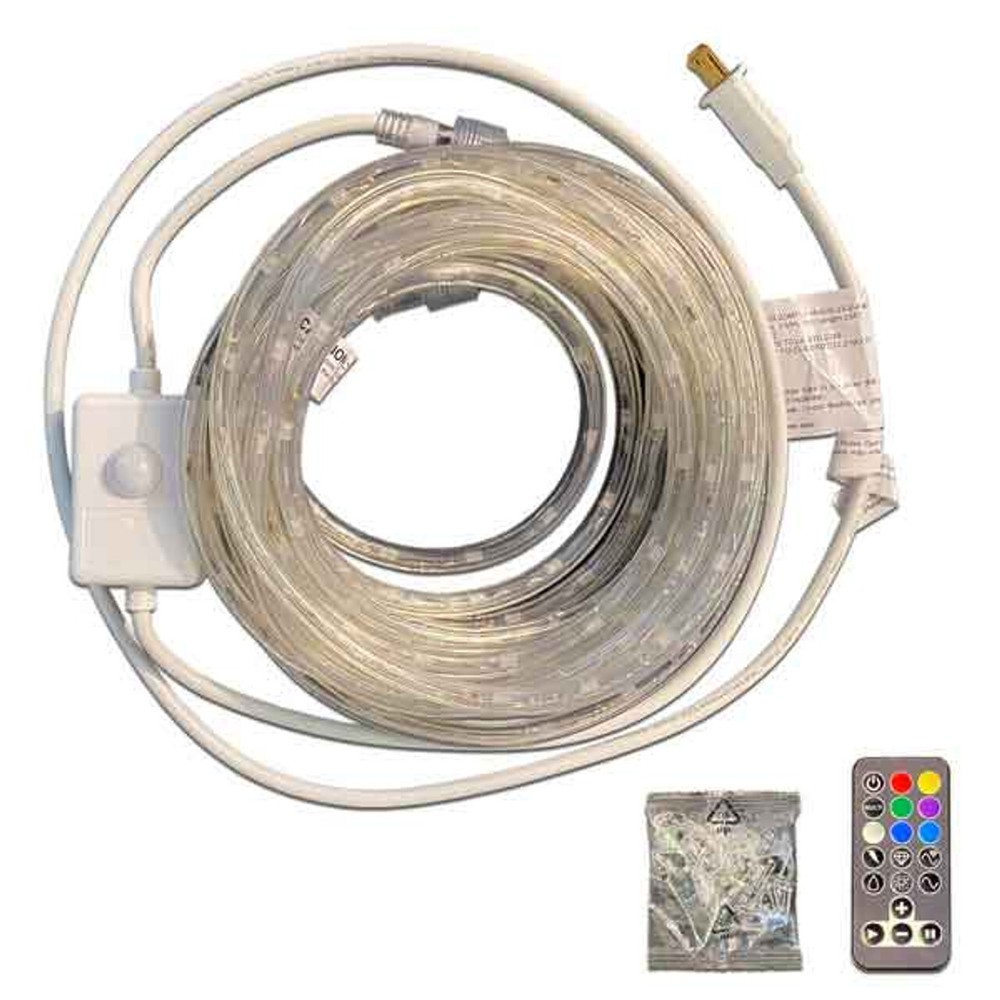 RGB Color Changing Multi-Function LED Rope Light with Sparkle Effects - 120 Volt