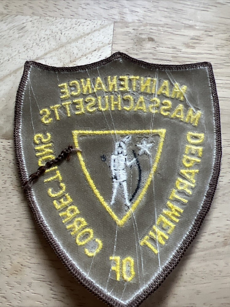 Massachusetts Corrections Maintenance DOC Patch. NEW