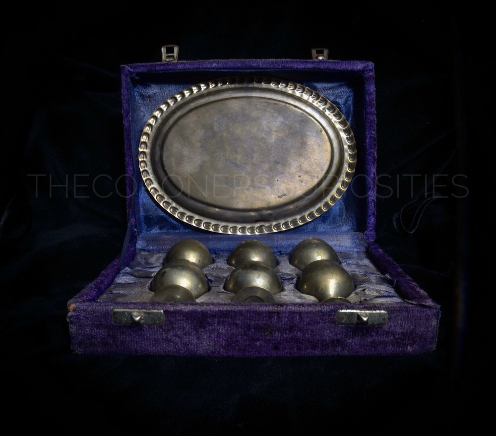 Antique Silver Goblet Communion Set