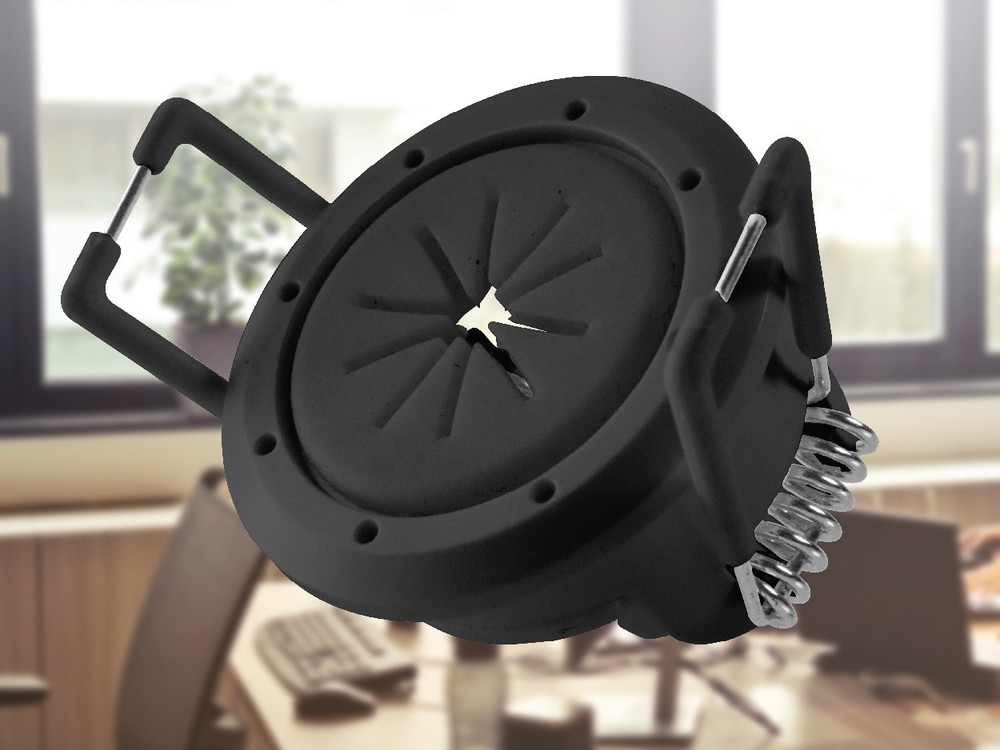 1.5" Cable Pass Through Port Spring Lock - 2 Pack -Black- Construct Pro Speedy’Z