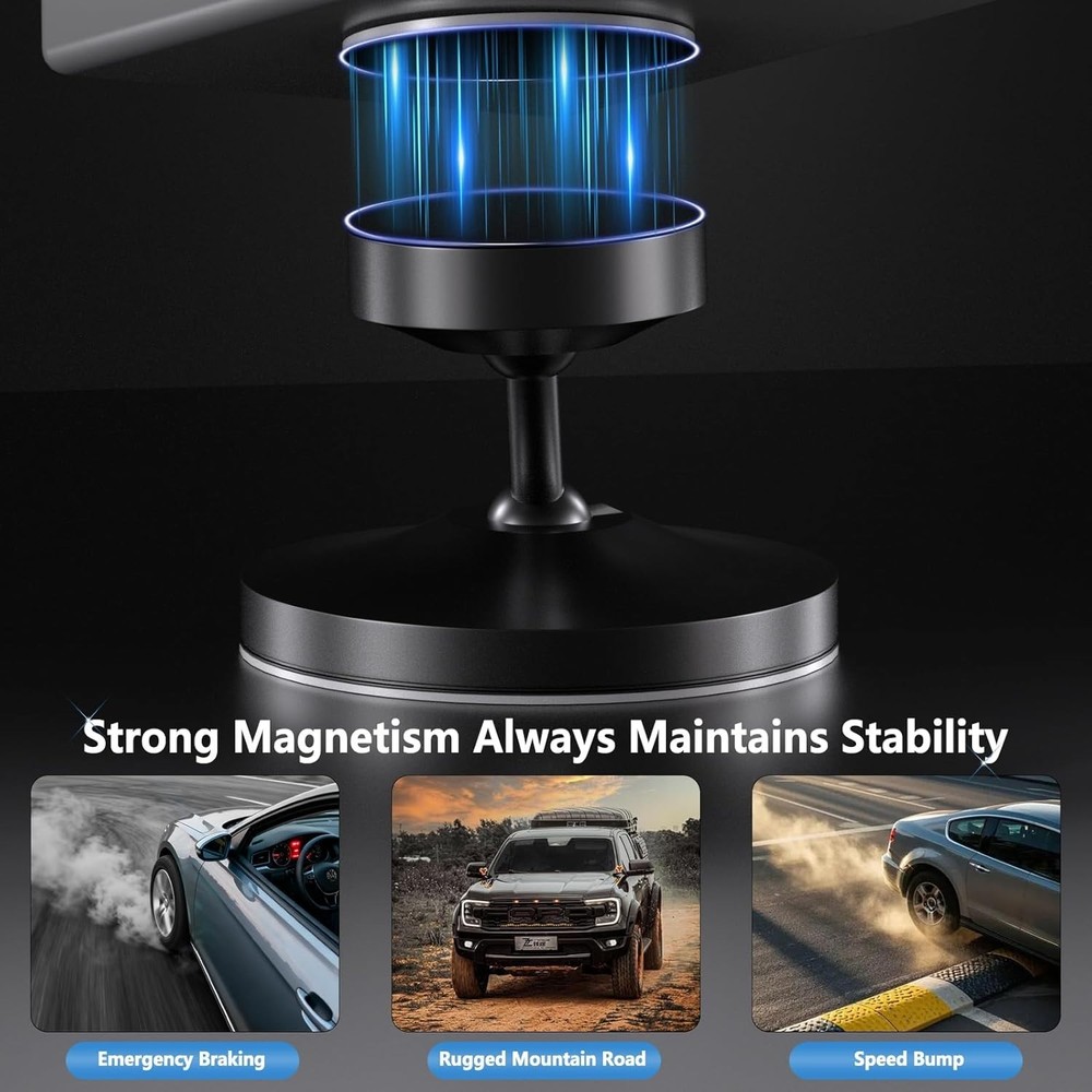 Universal Dashboard Radar Detector Mount with Strong Magnetic Hold - Adjustable