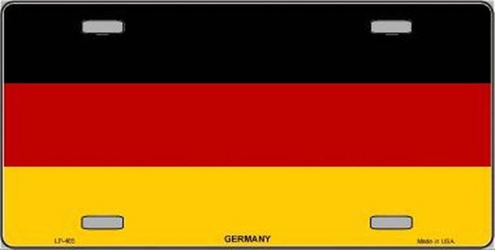 Germany Flag Metal Novelty License Plate Auto Tag