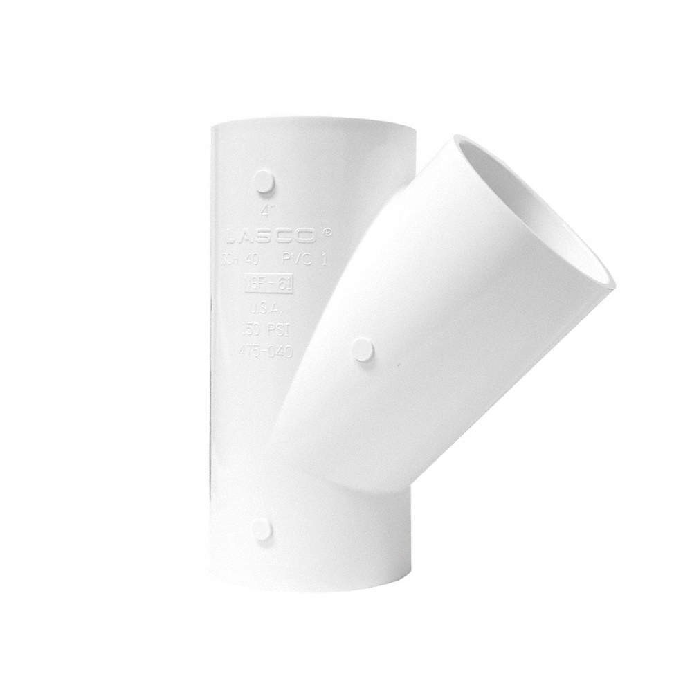 LASCO 475020 Wye, 2 in Pipe Size, Schedule 40, Socket 60UC56