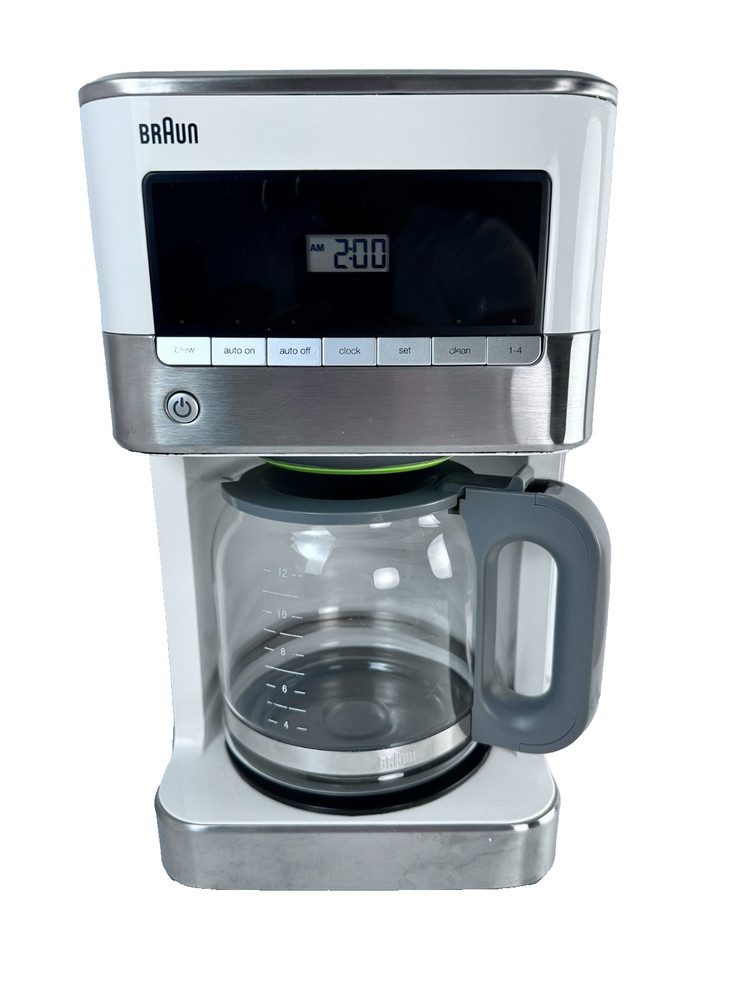 Braun 12 Cup Programmable Coffee Maker BrewSense Drip Coffee Machine Stainless