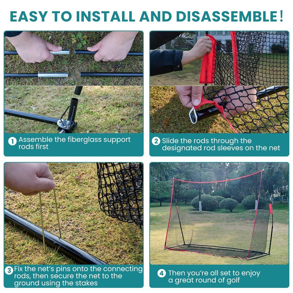 Best OLIXIS Golf Nets for Backyard 10x7 ft Practice Net with Frame, Outdoor