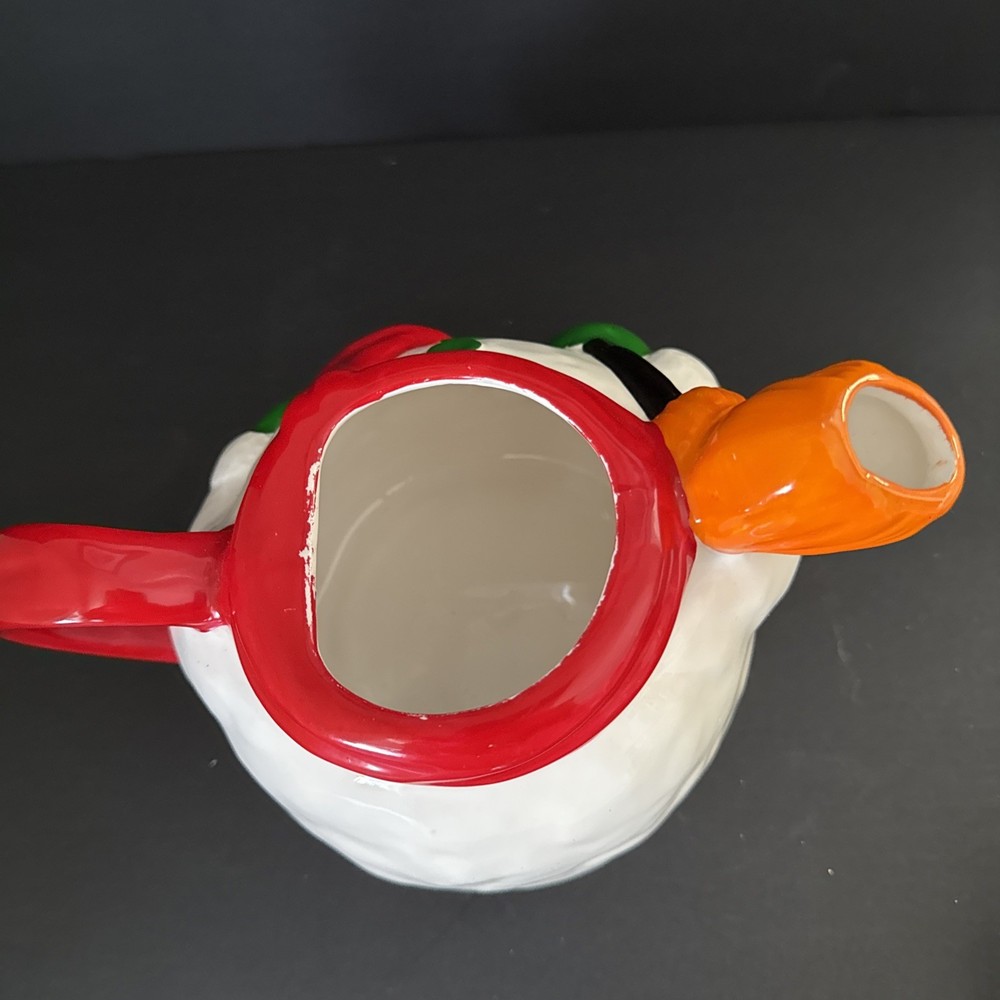 VINTAGE CERAMIC SNOWMAN TEAPOT/BEVERAGE SERVER