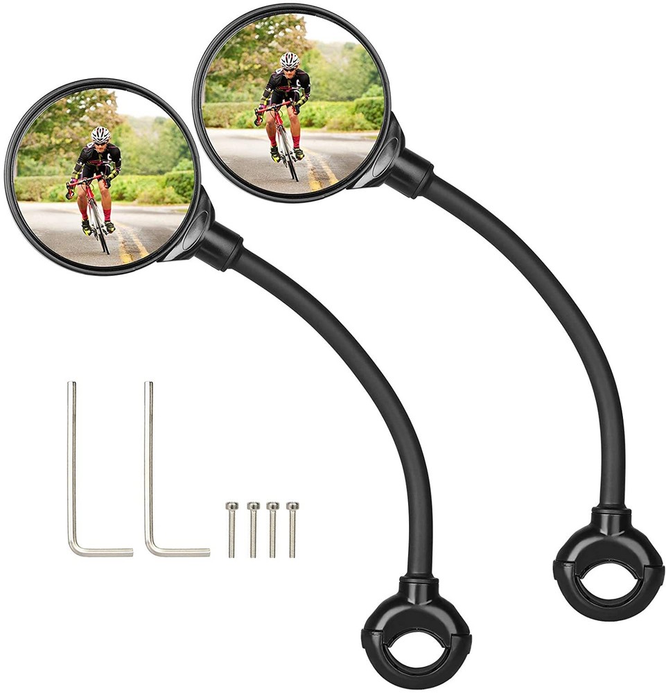 2-Piece Bicycle Mirror – Quick-Release Rearview