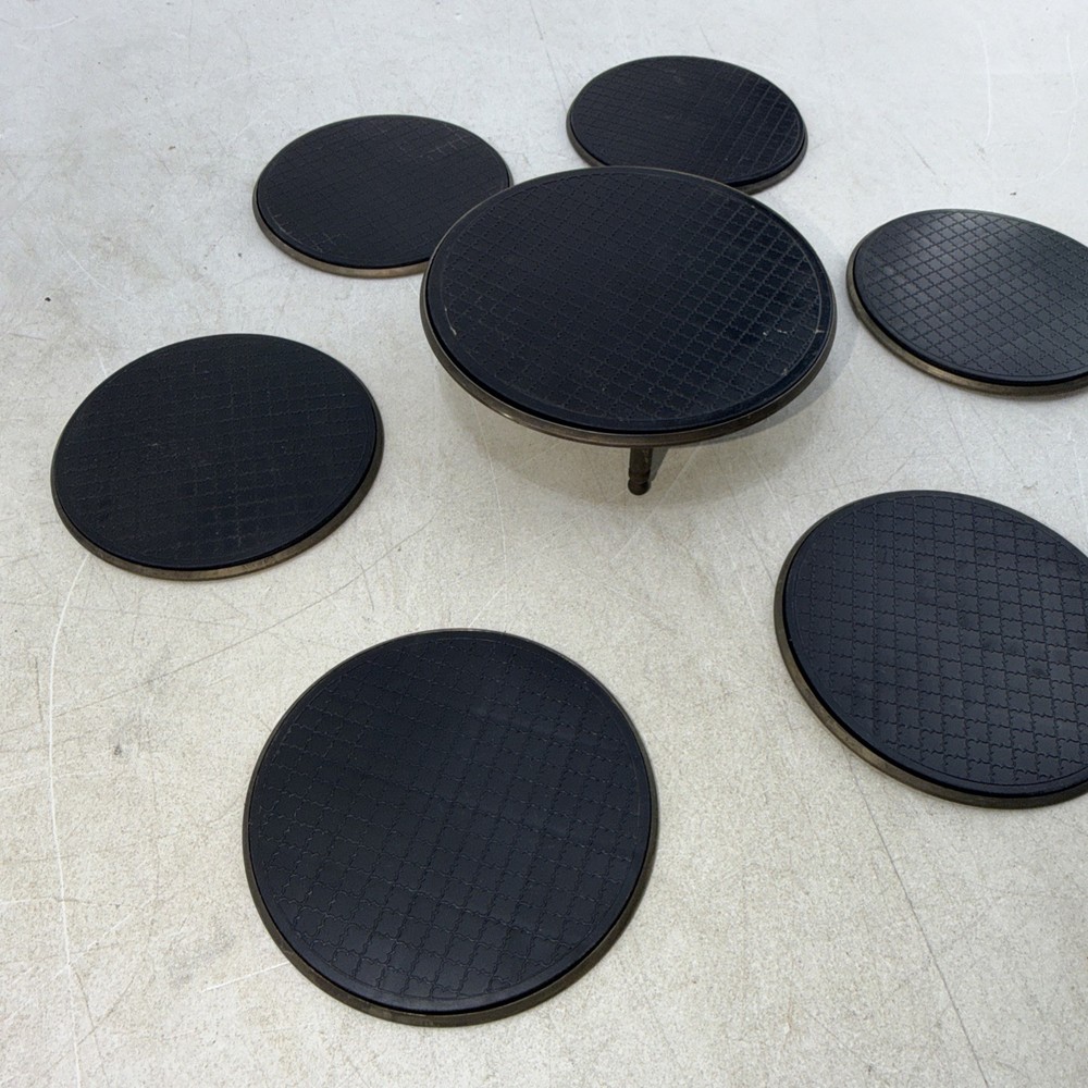 Vintage Coaster Holder W/6 Coasters