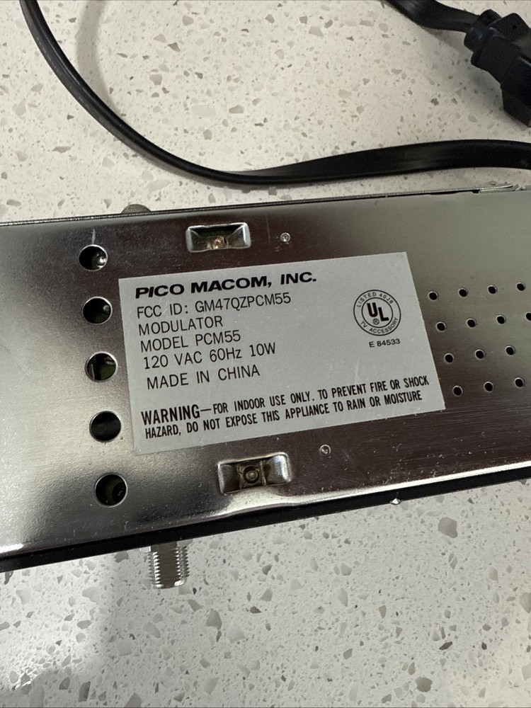 TESTED/WORKING Pico Macom PCM55 Audio / Video Modulator
