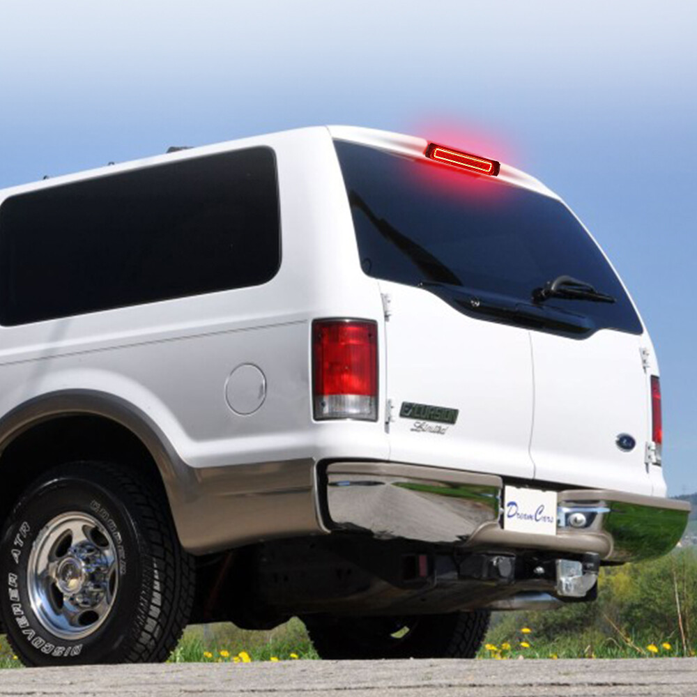 Led 3rd Third Brake Light Cargo For Ford 2000-2005 Excursion Red+white Smoked