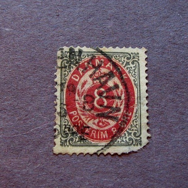 Denmark Scott# 19 Royal Emblem 1871 P4