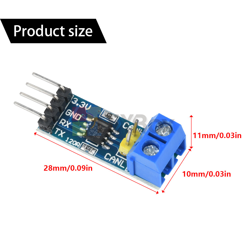 DC 3-3.6V SN65HVD230DR VP230 Driver Module CAN Transceiver Communication Module