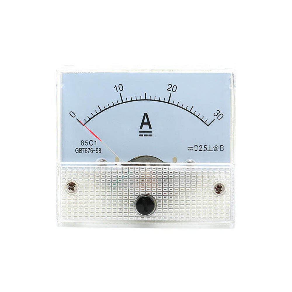 Analog Amp Panel Meter 2-30A 10-50V DC Ammeter Current Voltmeter Voltage 85C1