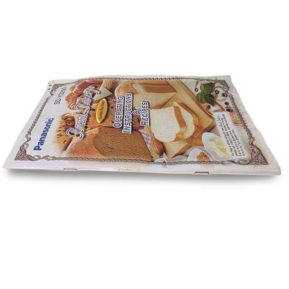 Panasonic SD-YD250 Bread Bakery Automatic Bread Maker Manual and Recipes