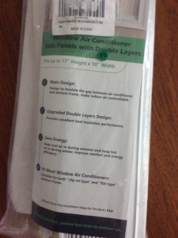 Forestchill Window Air Conditioner Side Panel with Double Layers Upgraded Ins...