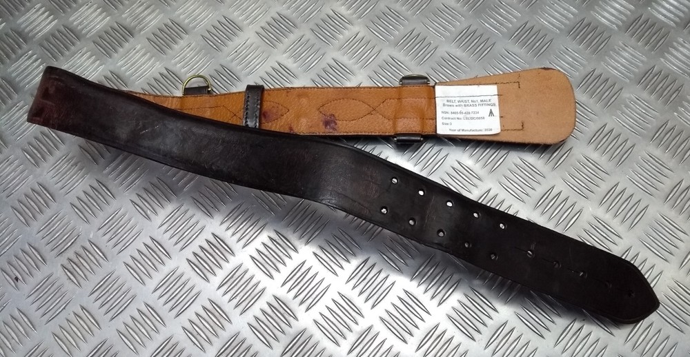 British Sam Browne Belt No Buckle / Shoulder Strap Size 3