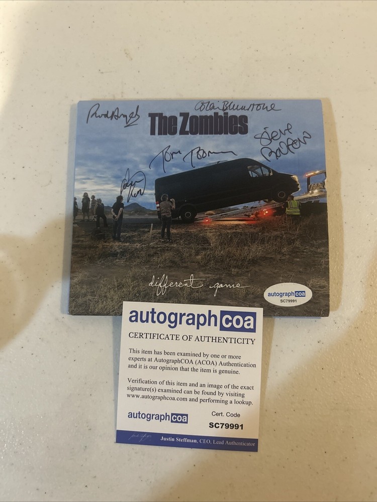 THE ZOMBIES SIGNED AUTOGRAPH CD ACOA DIFFERENT GAME