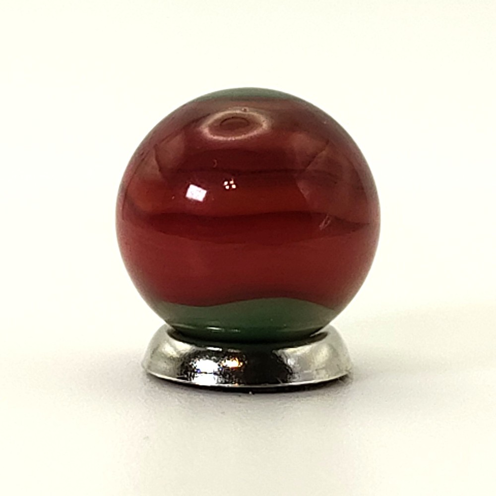 5/8" Akro Agate Patch Marble Red & Green M-