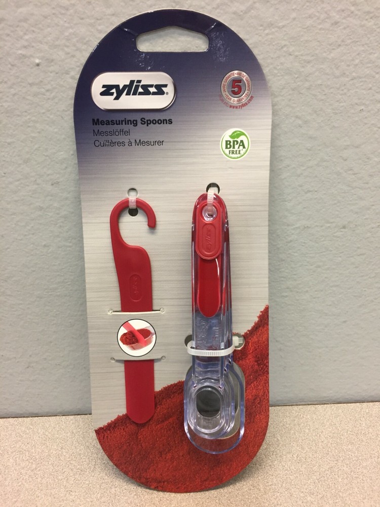 Zyliss E970035U Plastic Clear/Red Measuring Spoon