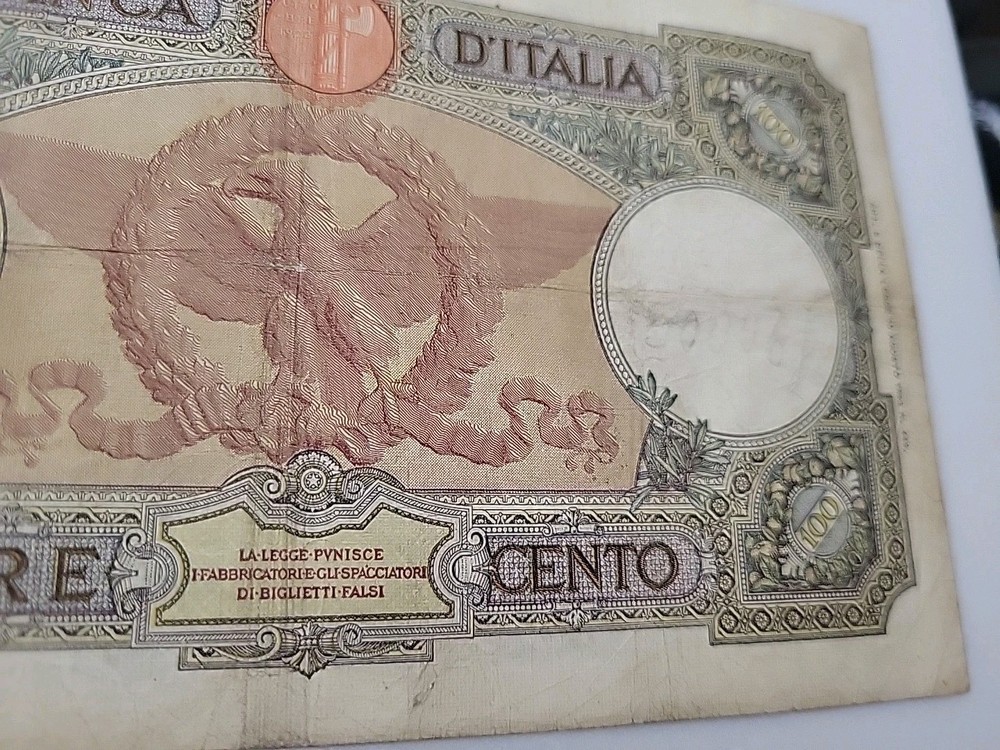 Banca D'Italia Lire Cento