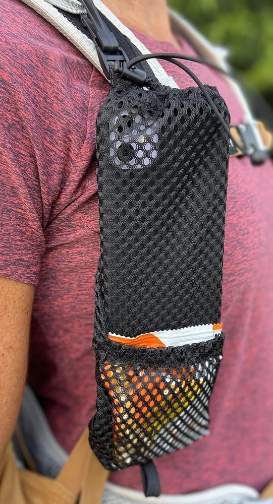 Backpack Shoulder Strap Phone & Snack Holder/Carrier