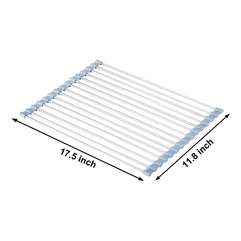 Over The Sink Dish Drying Rack, Roll Up Dish Drying Rack Kitchen Dish Rack St...