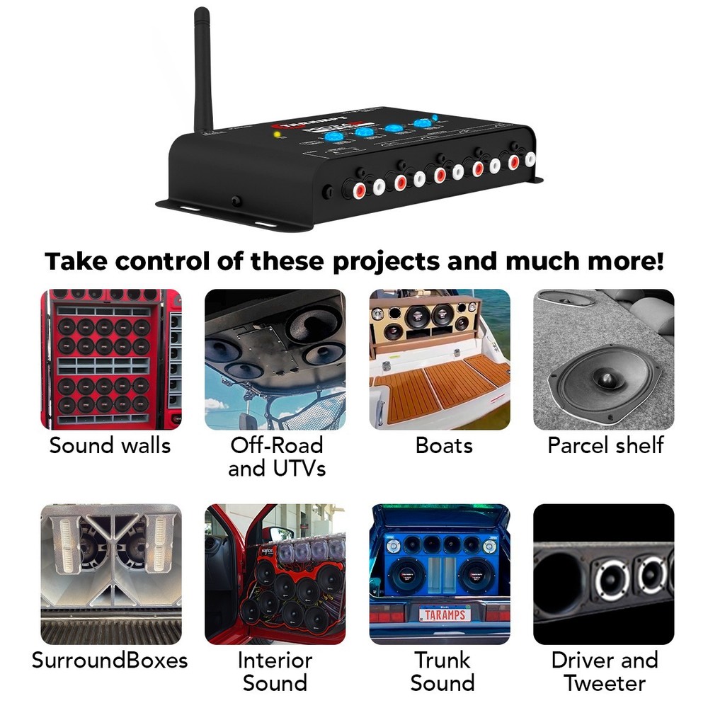 [US SELELR] Taramps Audio Processor PRO 2.4BT – DSP Bluetooth Control via App