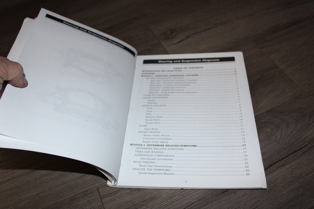 Mopar Steering & Suspension Diagnosis training student workbook 2004