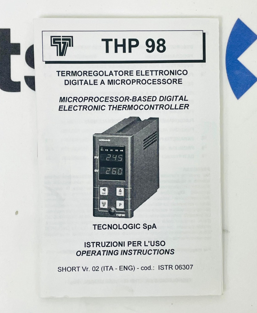 TECNOLOGIC THP98 T--2RRRH-- Temperature Controller THP98