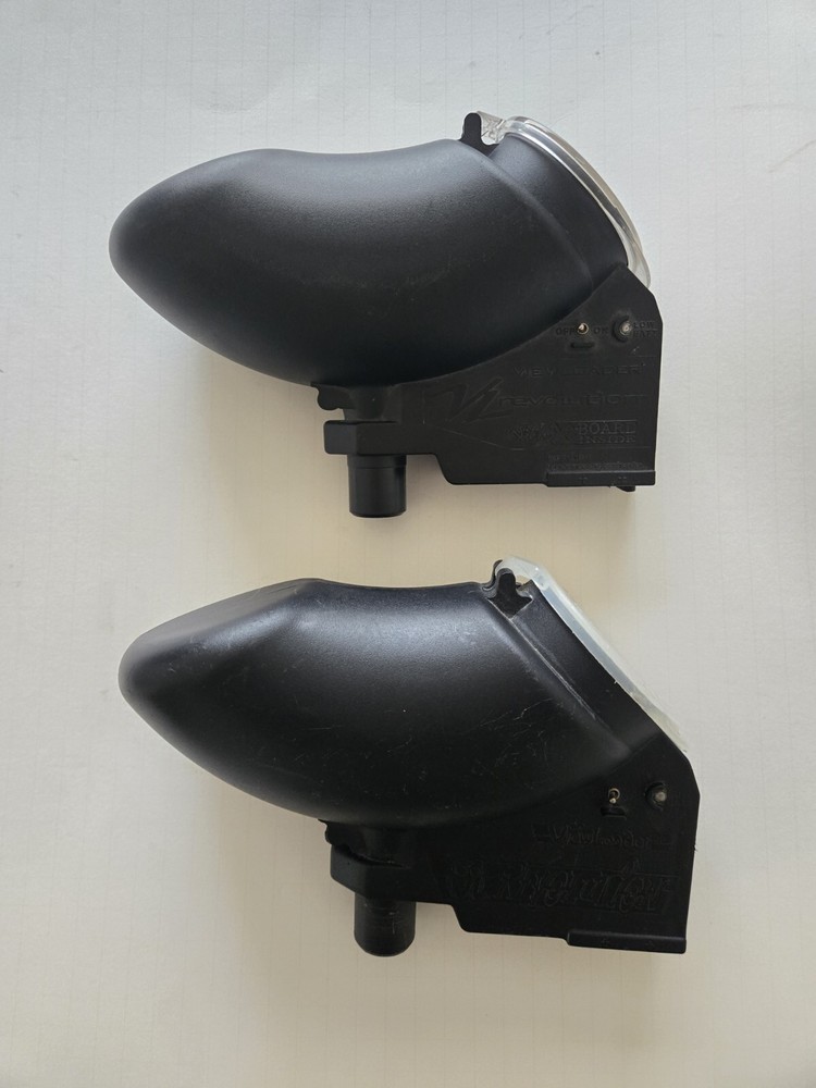 Two Viewloader Revolution Paintball Hoppers-Tested Working
