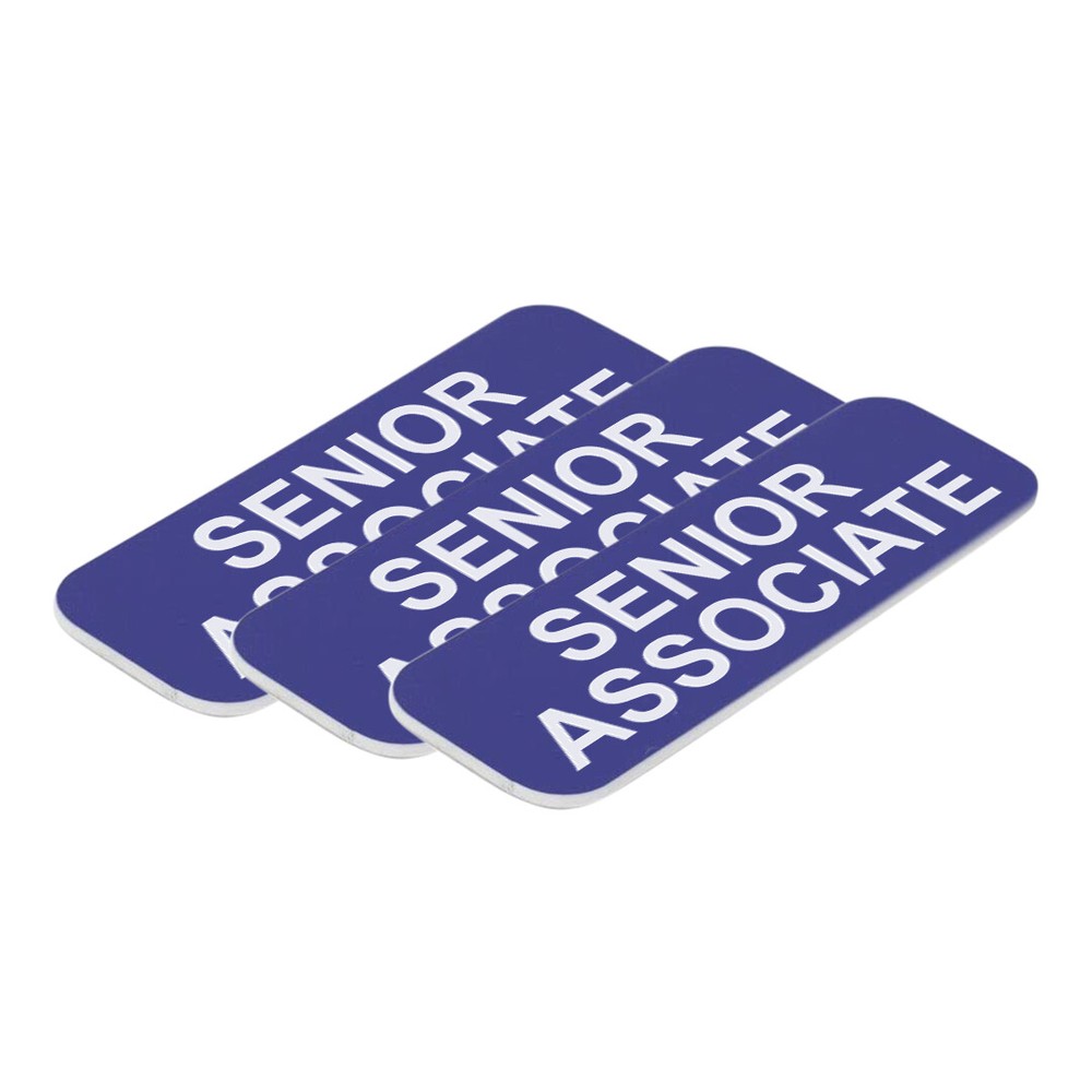Senior Associate 1 x 3" Name Tag, (3 Pack)