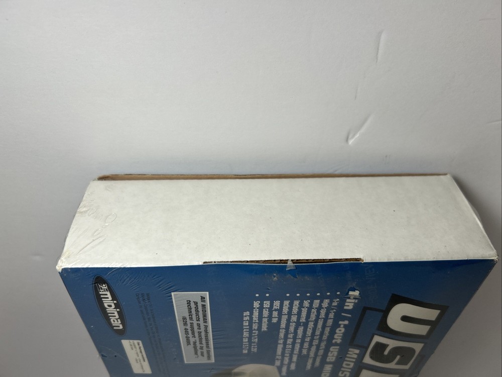 Midiman USB MIDISPORT 1x1 USB MIDI Interface For Windows & Mac OS X