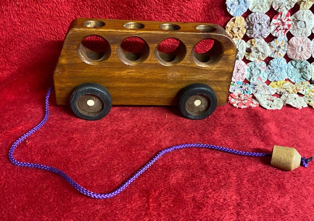 Wooden Bus Pull Toy