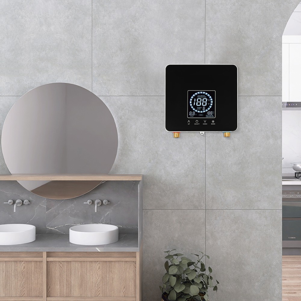 LED Electric Display Water Heater Instant Water Heater Wall Mounted 7500W