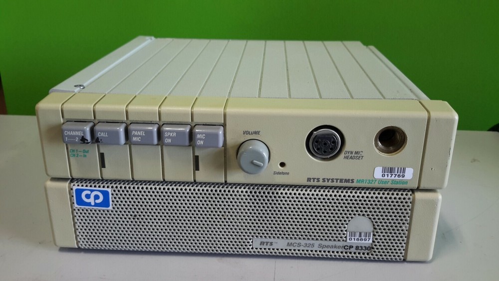 RTS SYSTEMS MRT327 USER STATION  &  MCS325 SPEAKER