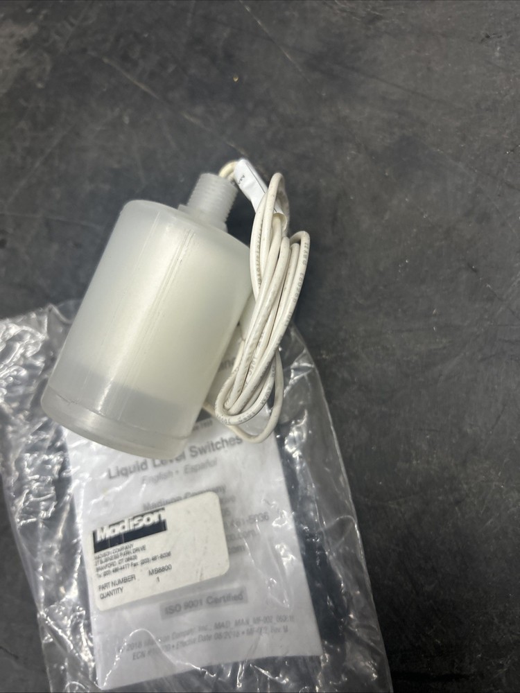 MADISON MS8800 Liquid Level Switch: Selectable, 1/4" NPT ,100 psi Max. Pressure