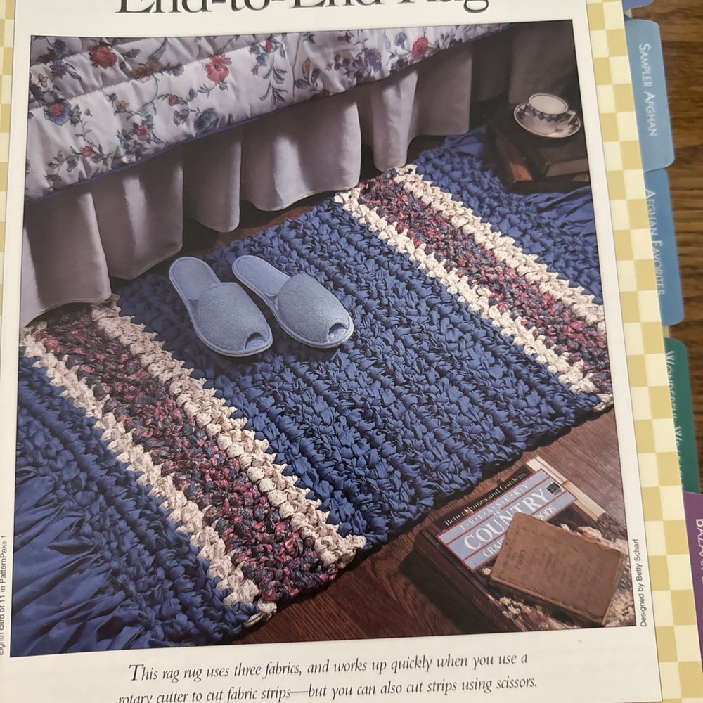 CROCHET ~ “Rugs and Pillows” ~ 10 PATTERNS ONLY~