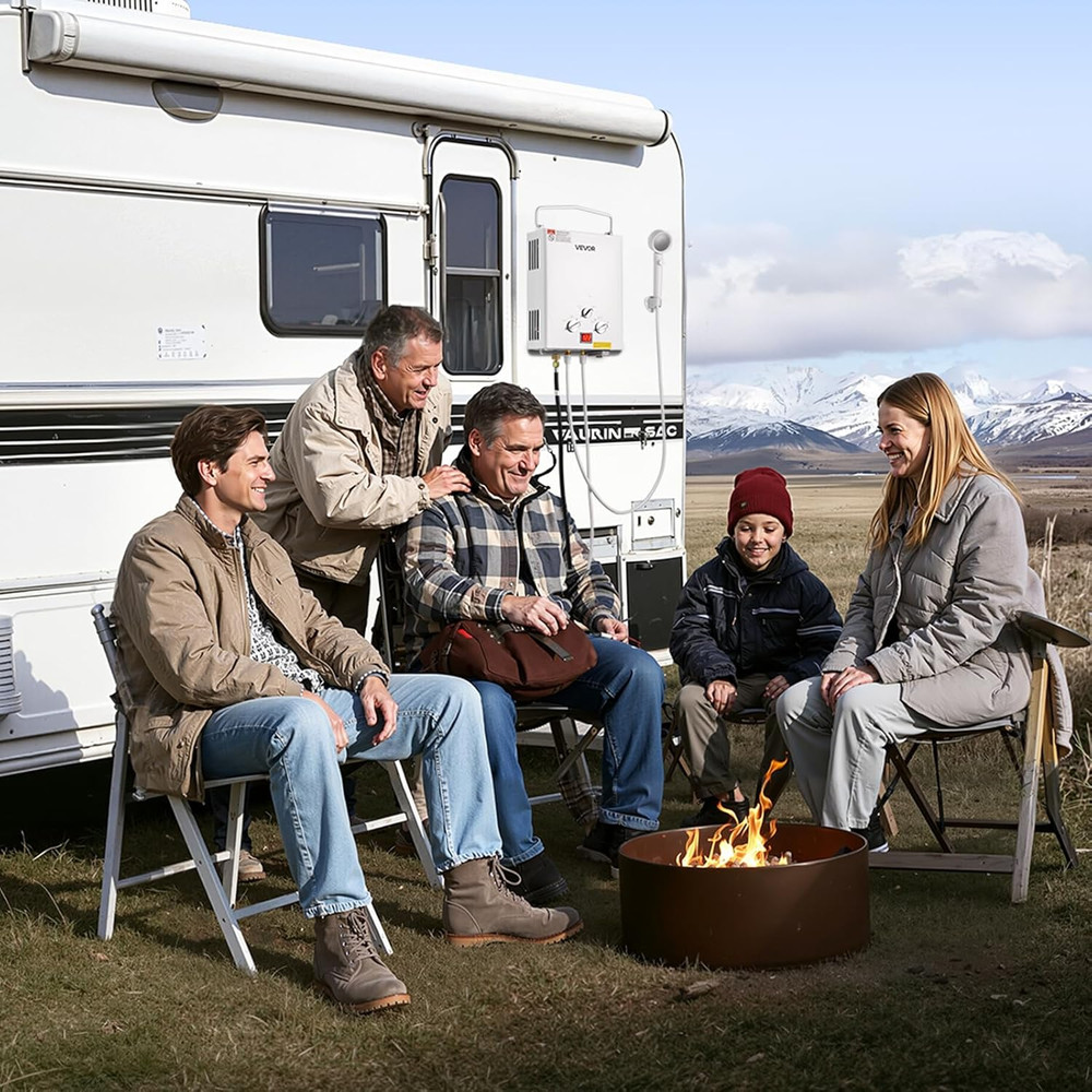 Tankless Portable Propane Water Heater 5L - Instant Hot Water for Camping RVs