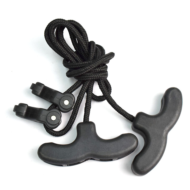 1x Crossbow Cocking Device Crossbows Cocker Rope Adjustable Handle Strings Black