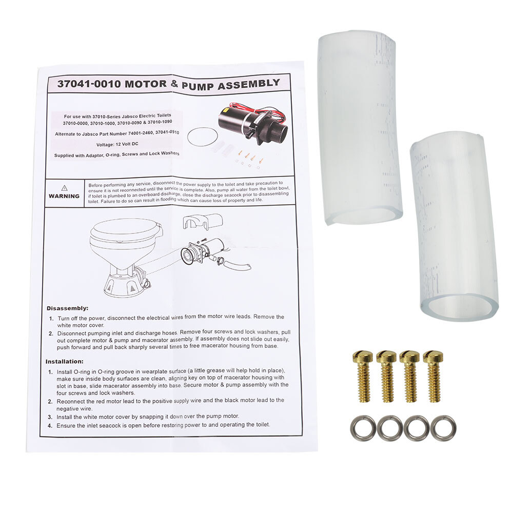 For Jabsco Marine Electric Toilet Motor Pump Assembly 74001-2460 37010-Series