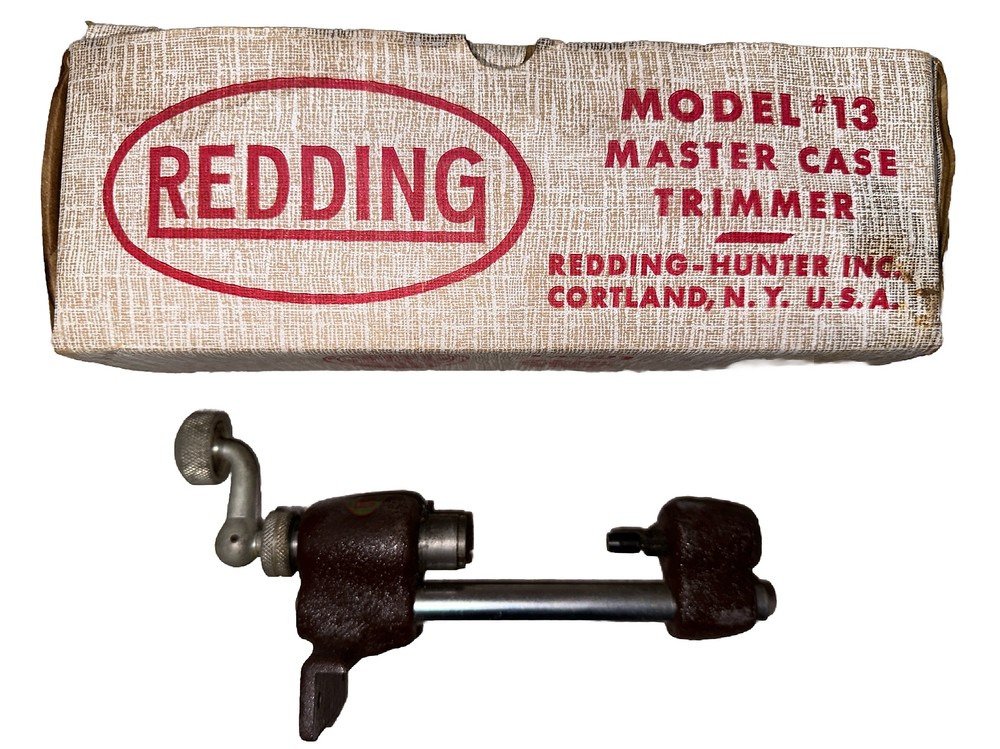 Vintage Redding Master Case Trimmer-Model 13 With Box Reloading