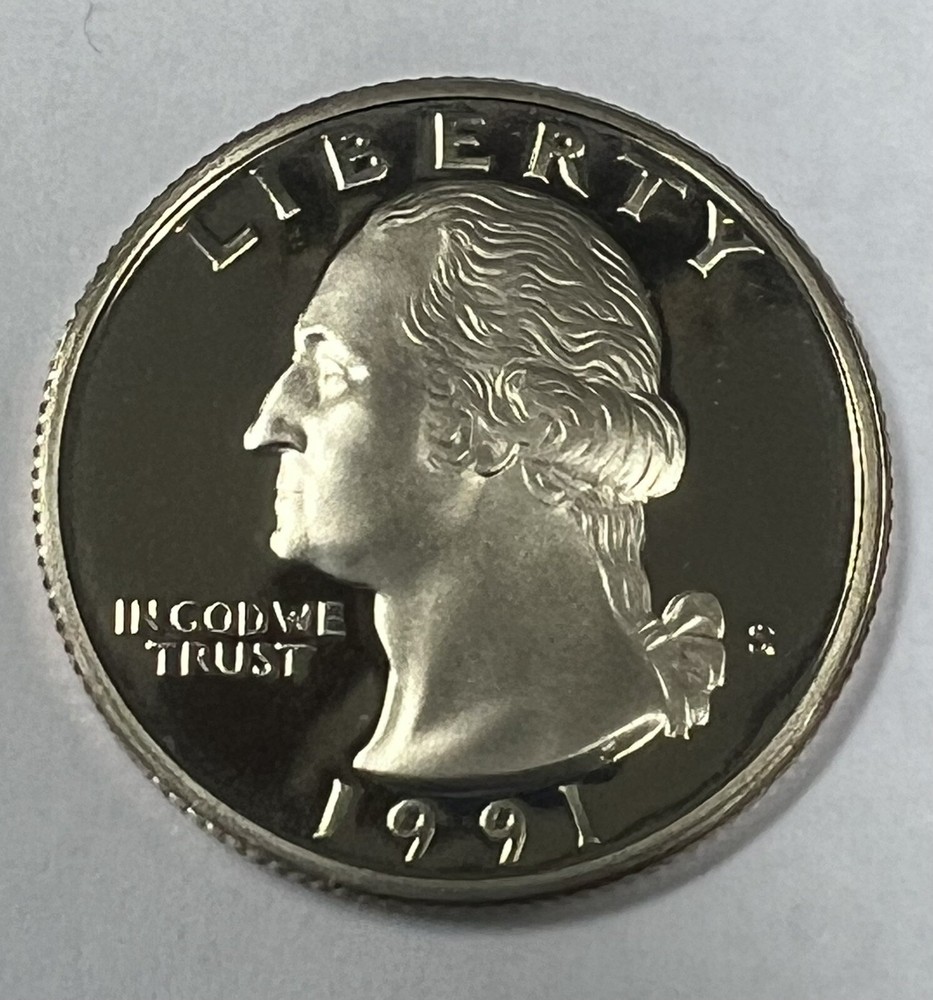 1991-S 25C DCAM (Proof) Washington Quarter