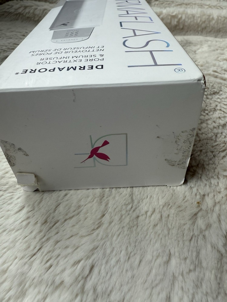 NEW DERMAFLASH DermaPore+ Ultrasonic Pore Extractor Stone