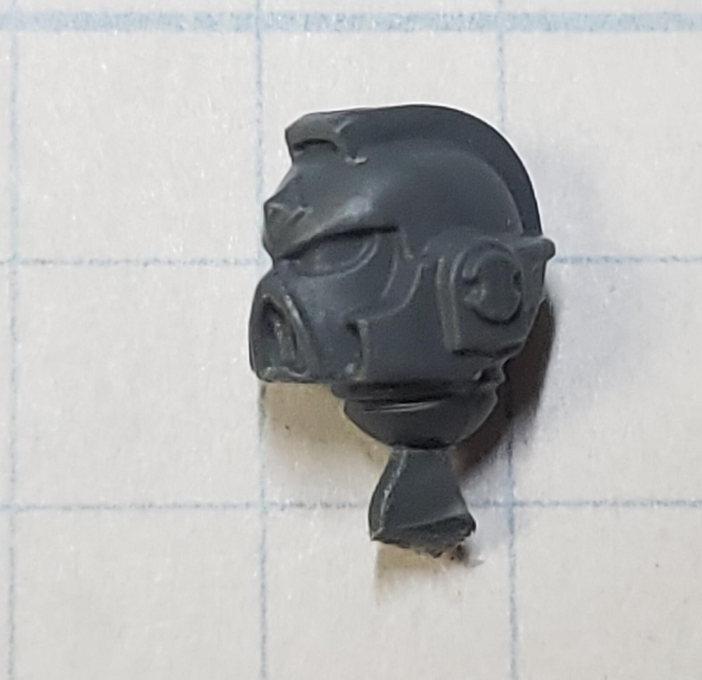 Warhammer 40k Space Wolves Bits Grey Hunter Runed Diamond Helmet Heads x2 Set