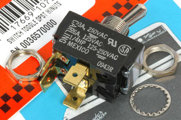 Fender Carling Amplifier Amp DPST Toggle Switch, 0036570049
