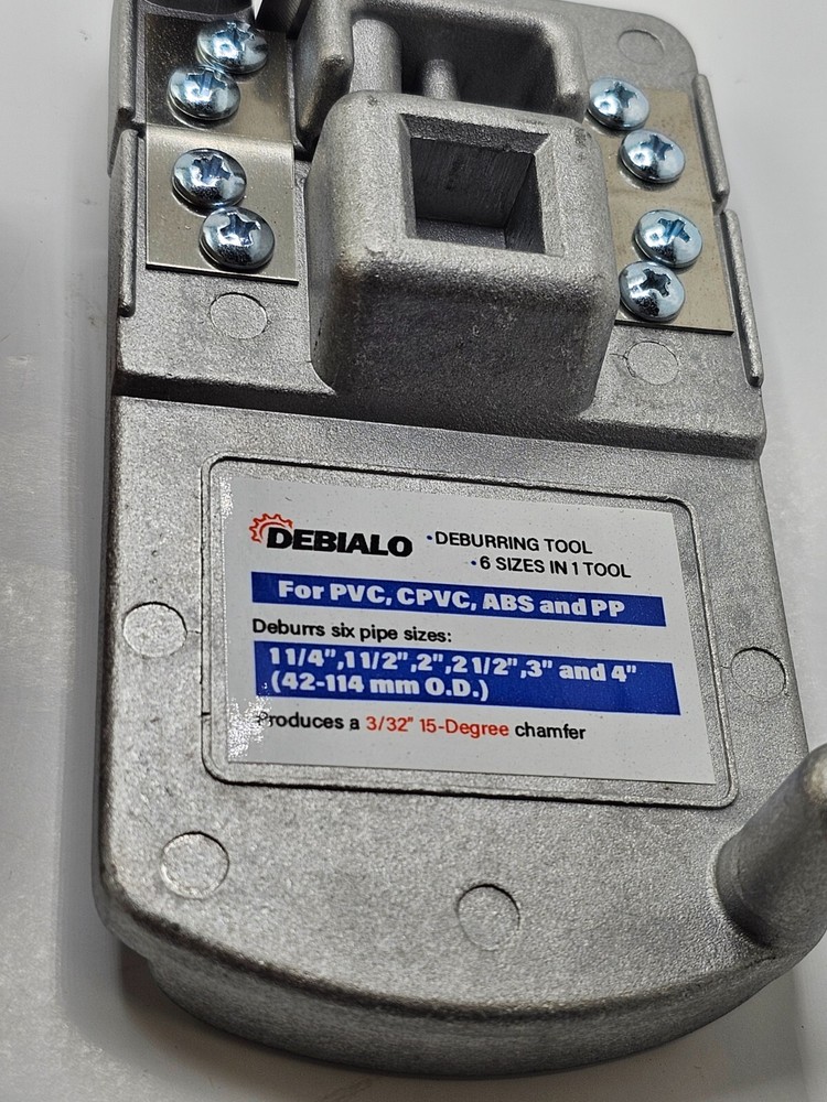 Debialo Deburring Tool For PVC,CPVC,ABS, and PP 6 Sizes in 1 Tool