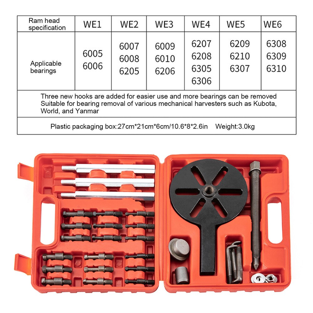 21-in-1 Bearing Puller with Internal Hole Extractor Removal Tool, 3 Jaw Puller